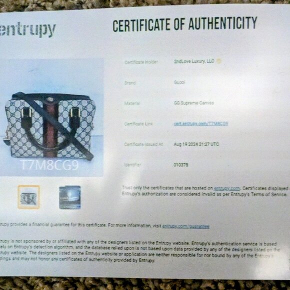 Vintage Navy Gucci Bag - Picture 11 of 11